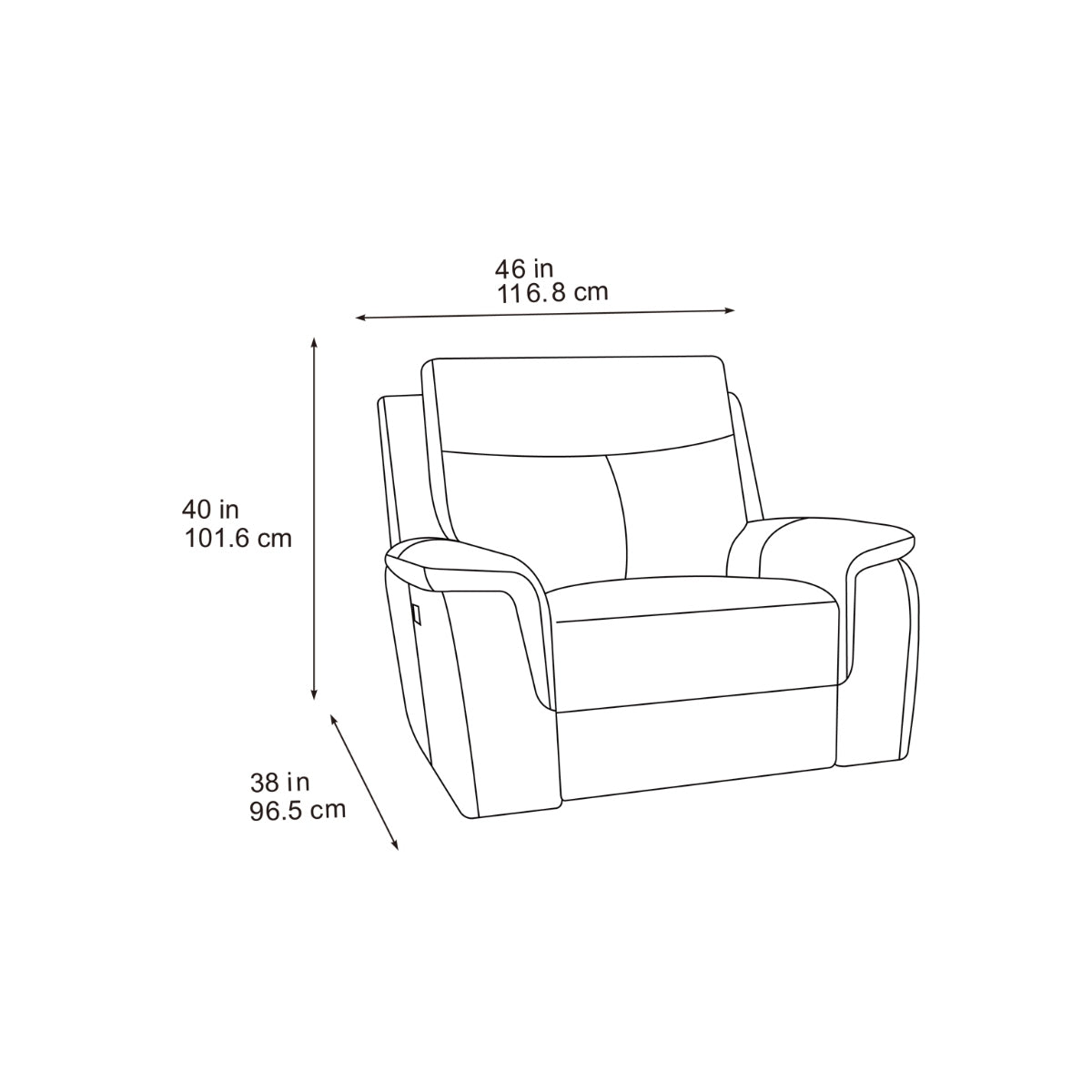 Mayenne Corner with Console & Chair Sofa In Midnight Black