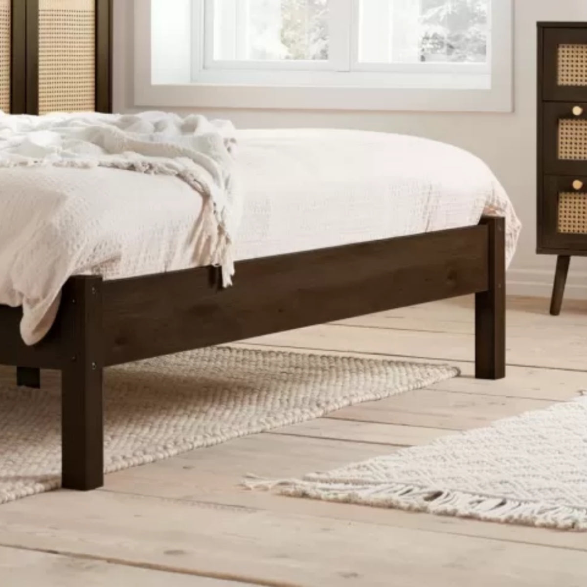 2026 Croxley Rattan Bed - Walnut