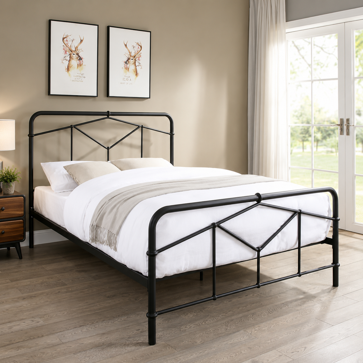 2026 Armagh Metal Bed Frame in Sand Blast Black