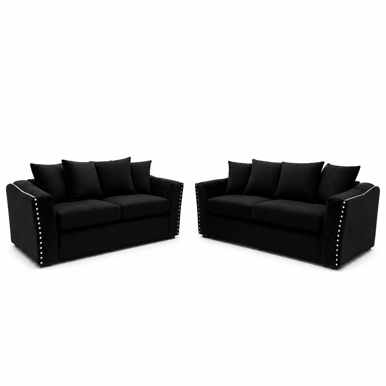 2026 Larkhall 3 & 2 Seater - Ebony Black