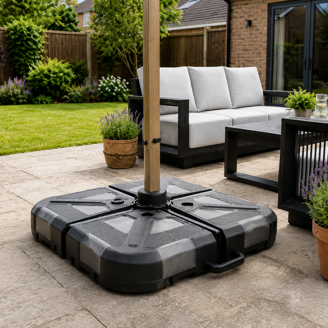 2026 Camber 3m Cantilever Parasol with Solar powered LED Lights