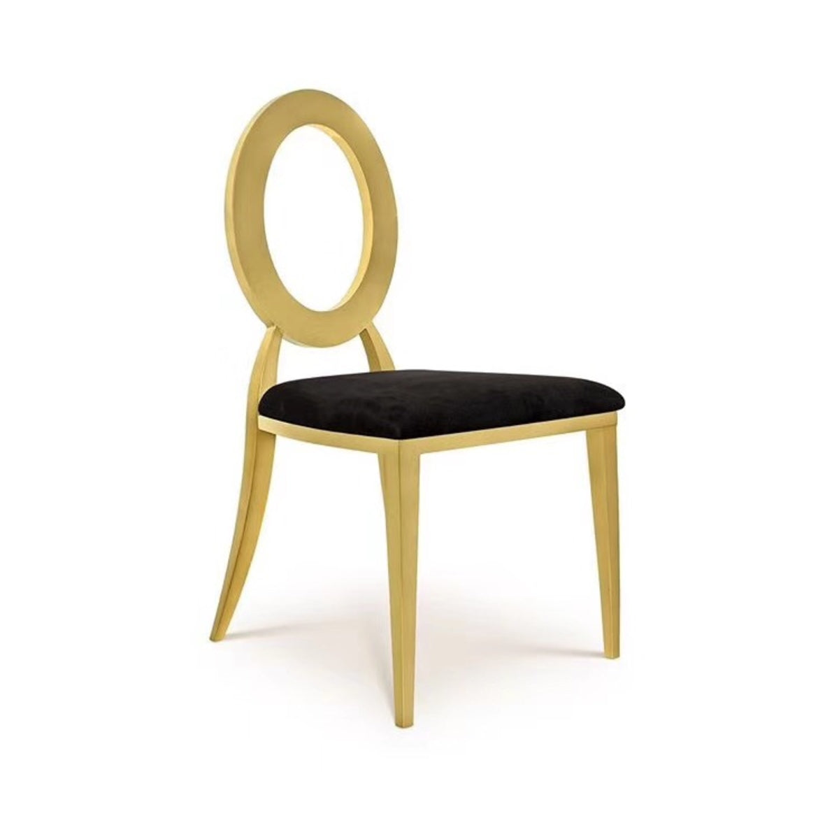 2026 Jasmine Dining Chair in Black Velvet