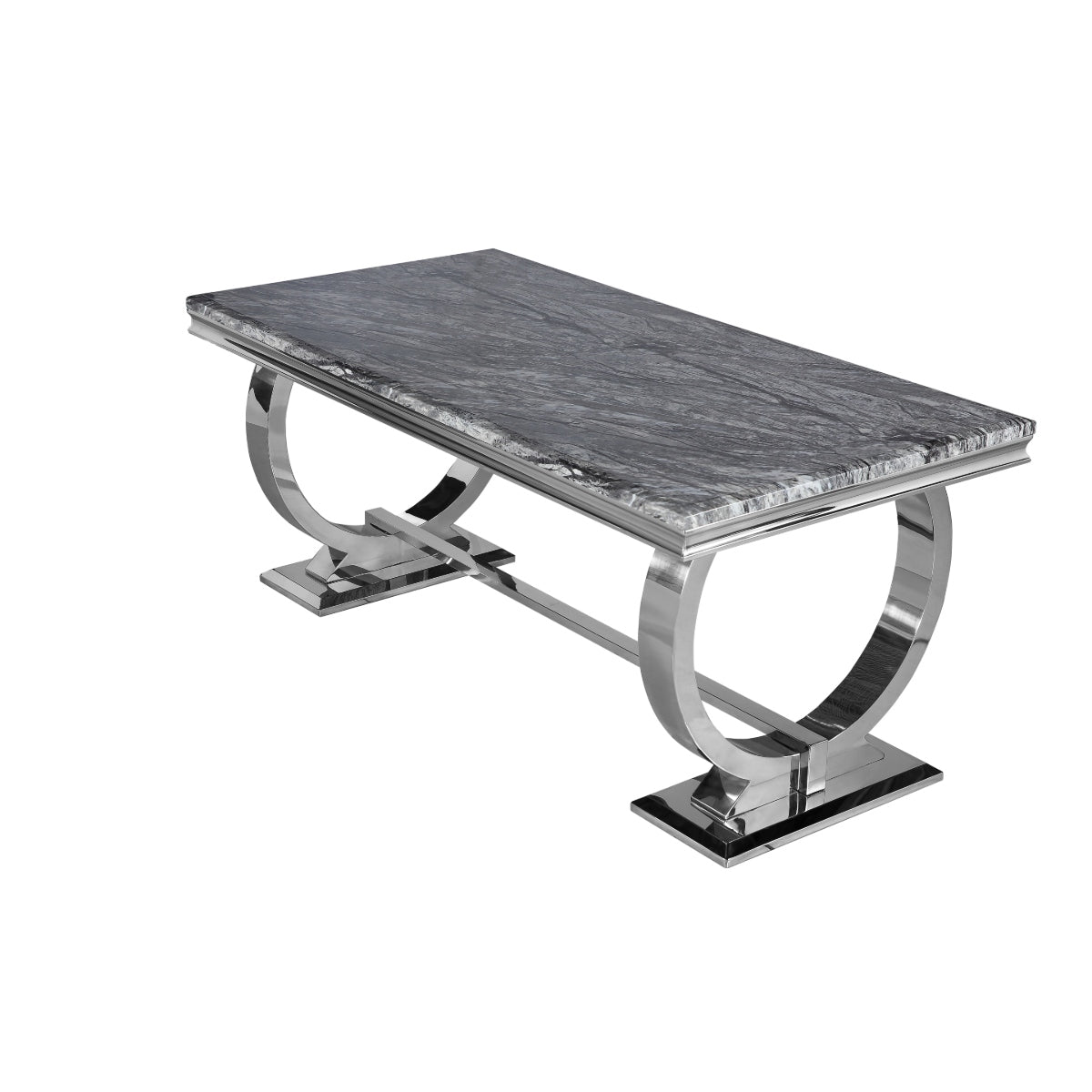 2026 Arriana Dining Table in Black and Gold Marble