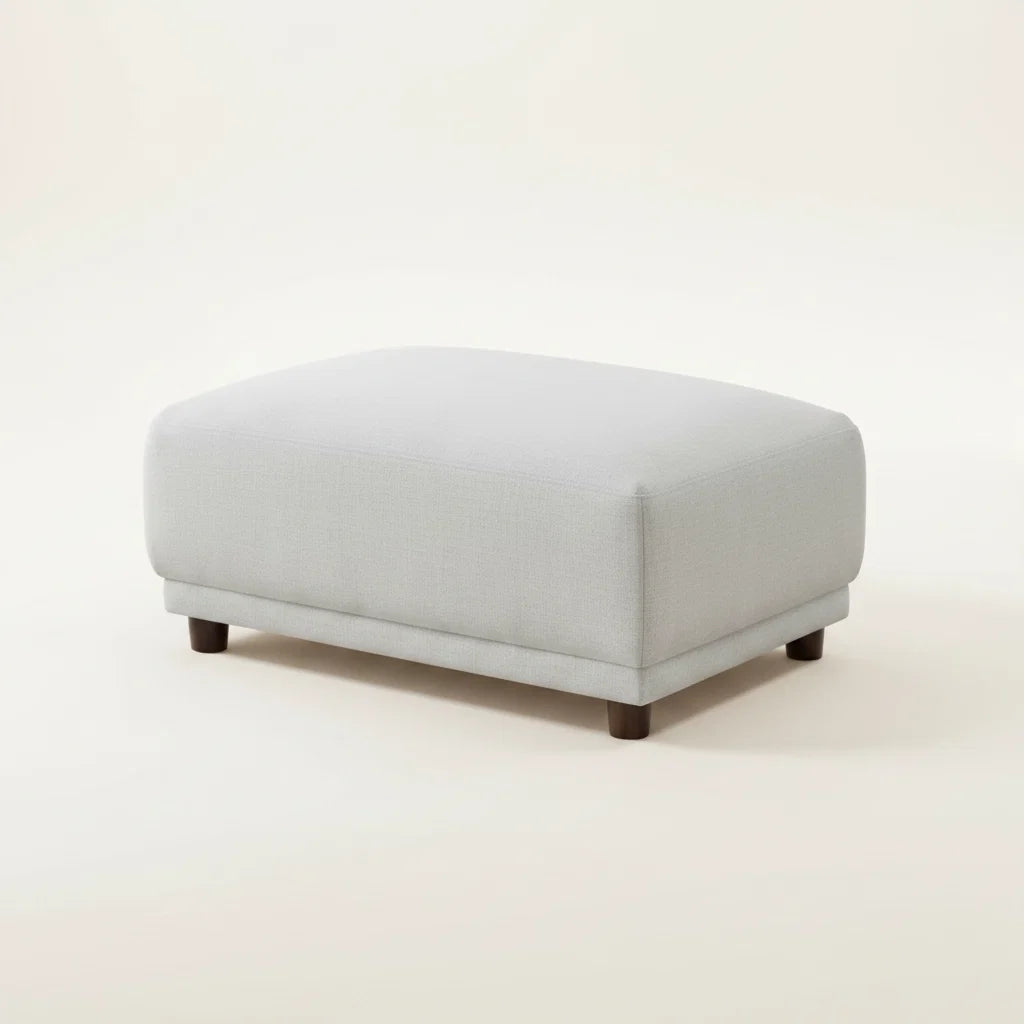 2026 Bailey Footstool - Polar Boucle - Nimbus Beds