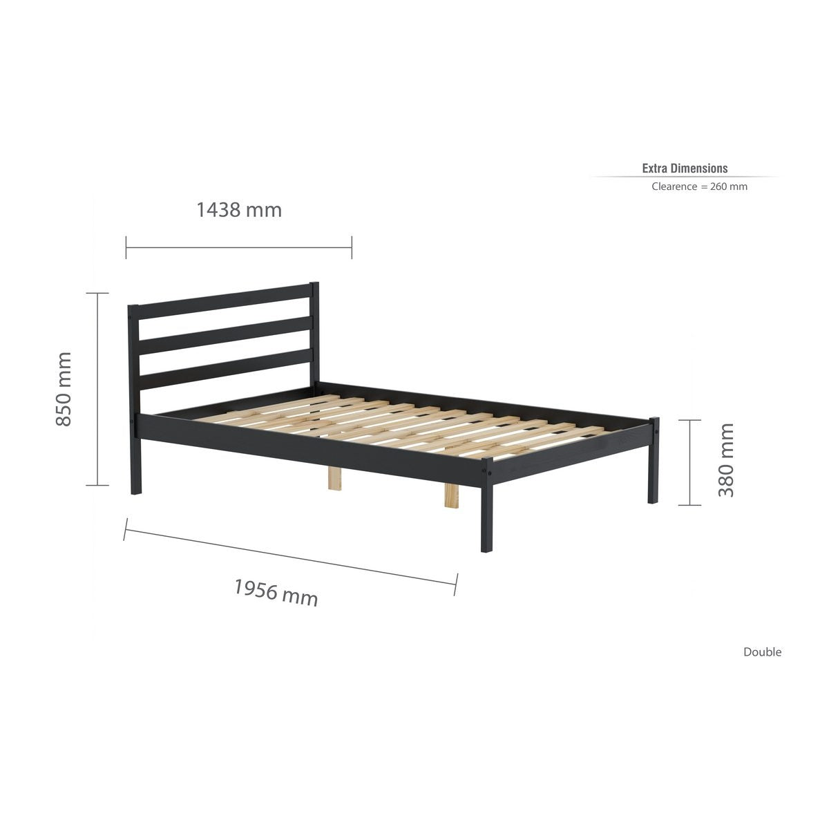 2026 Luka Bed Black - Pine