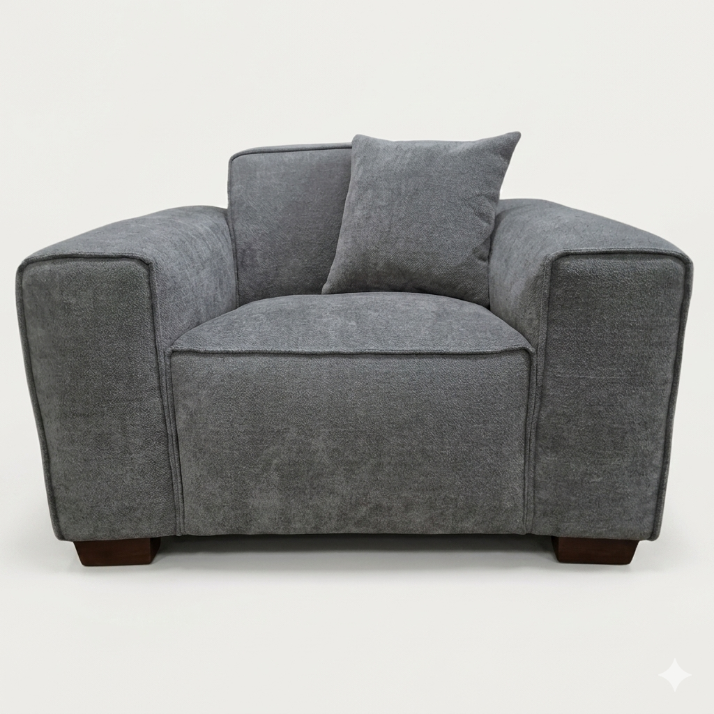 2026 Dunkeld Chair - Charcoal Boucle - Nimbus Beds