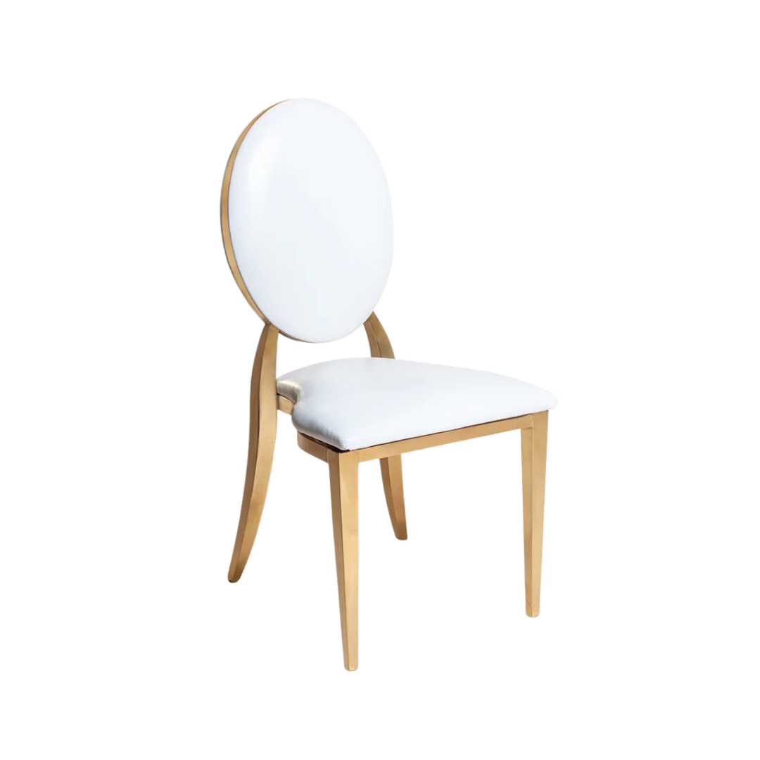 2026 Jasmine Dining Chair in White PU Leather