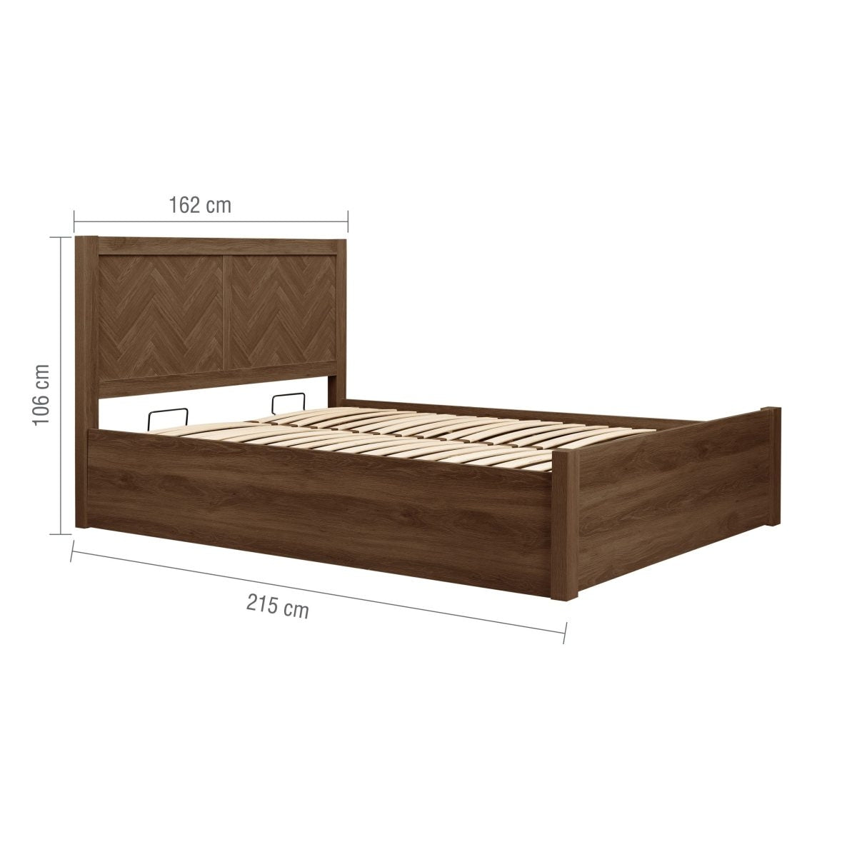 2026 Herringford Ottoman Bed - Walnut