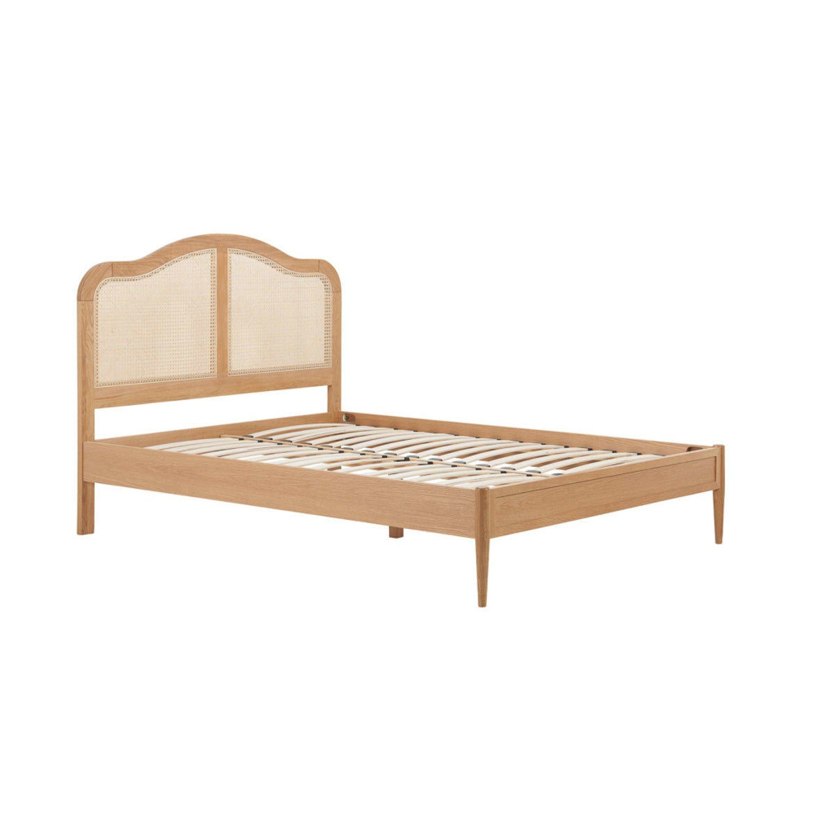 2026 Leonie Rattan Bed - Oak