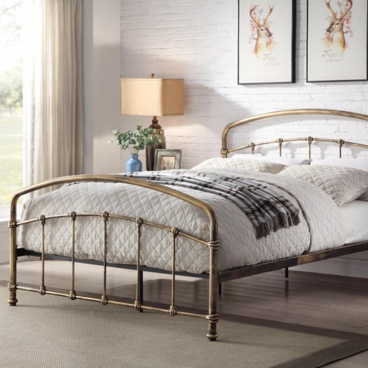 2026 Maple Metal Bed Frame in Antique Bronze
