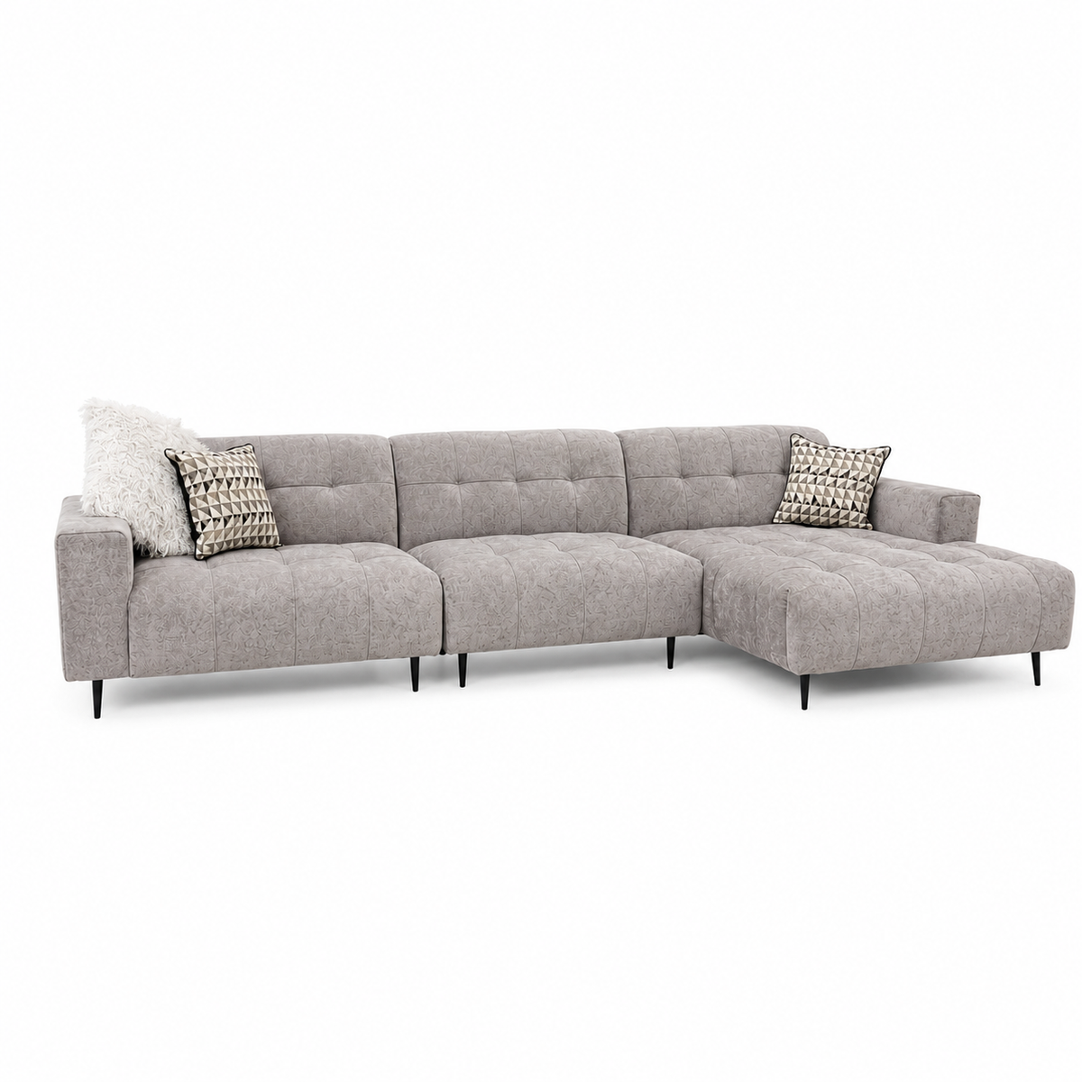 2026 Oakley 3 Piece Sofa - Silver Grey - Nimbus Beds