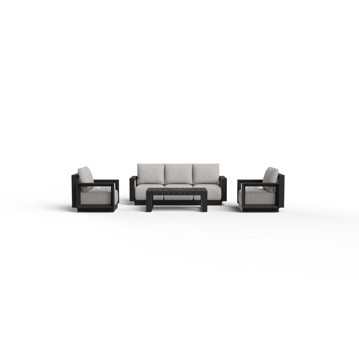 2026 ALUXO® Ikos Outdoor Lounge Set - Onyx - 5 Seater