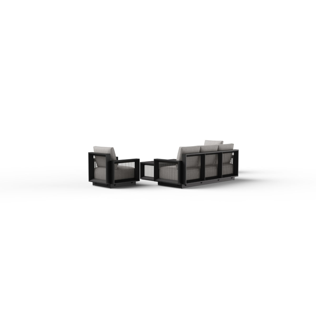 2026 ALUXO® Ikos Outdoor Lounge Set - Onyx - 5 Seater