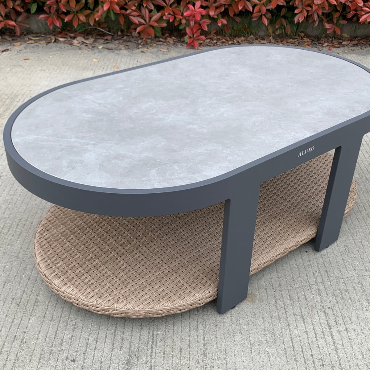 2026 ALUXO® Selene Outdoor Lounge Set - Wicker - 5 Seater