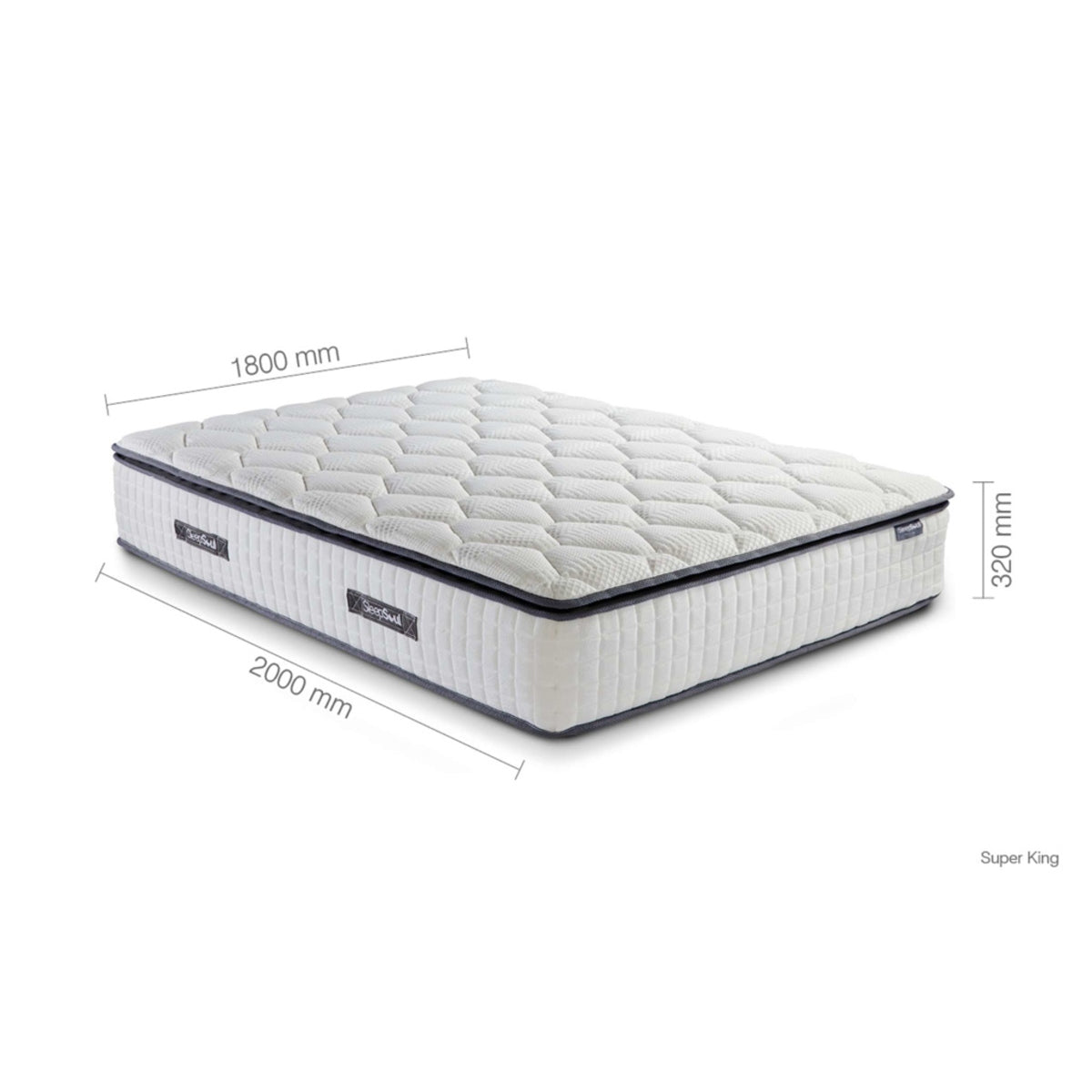 2026 Sleepsoul Bliss 800 Pocket Memory Pillow Top
