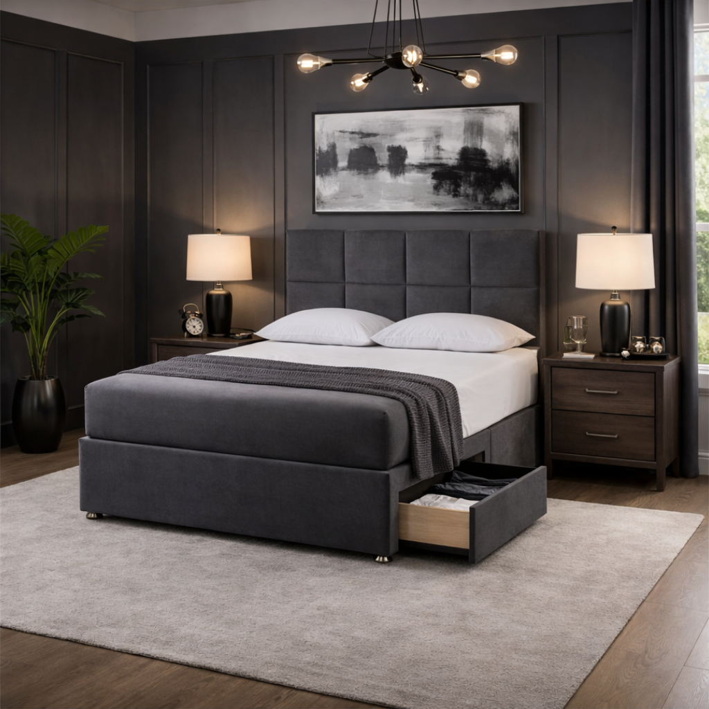 2026 Cube storage bed with optional drawers - Nimbus Beds