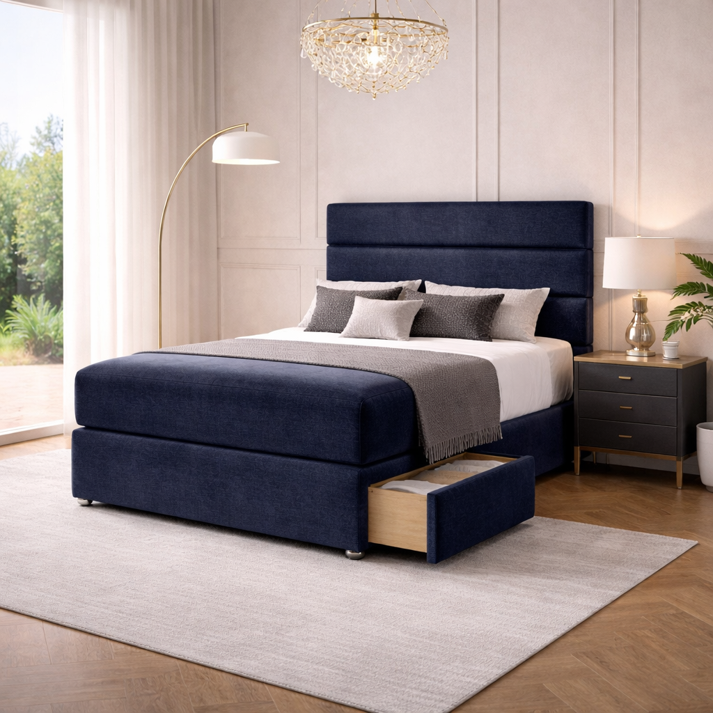 2026 Dartford storage divan with optional drawers - Nimbus Beds