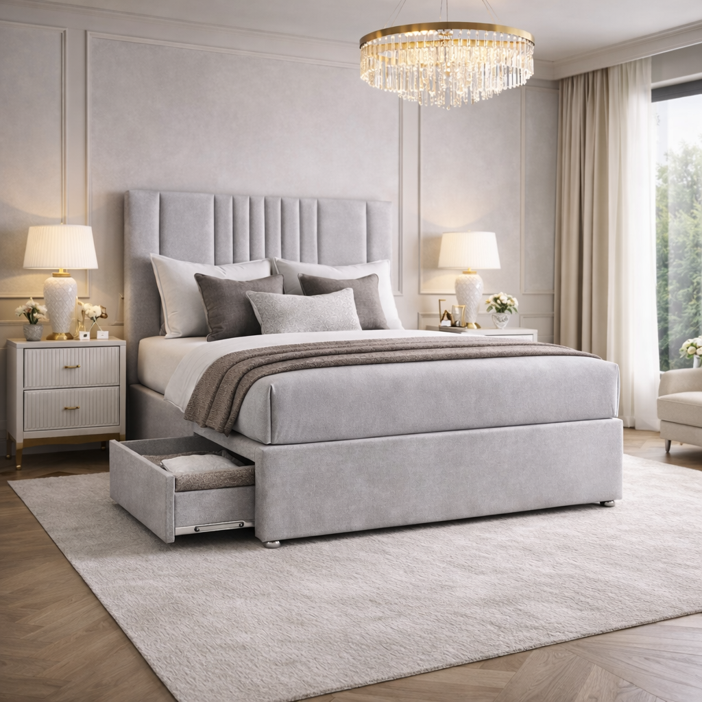 2026 Hampshire storage divan bed with optional drawers - Nimbus Beds