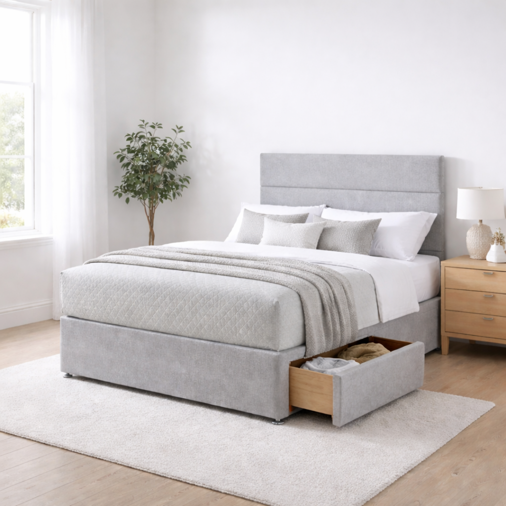 2026 Lyon storage divan bed with optional drawers - Nimbus Beds