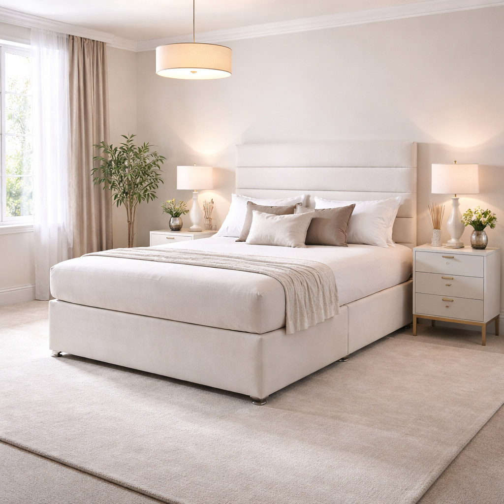 2026 Marbella storage divan bed with optional drawers - Nimbus Beds