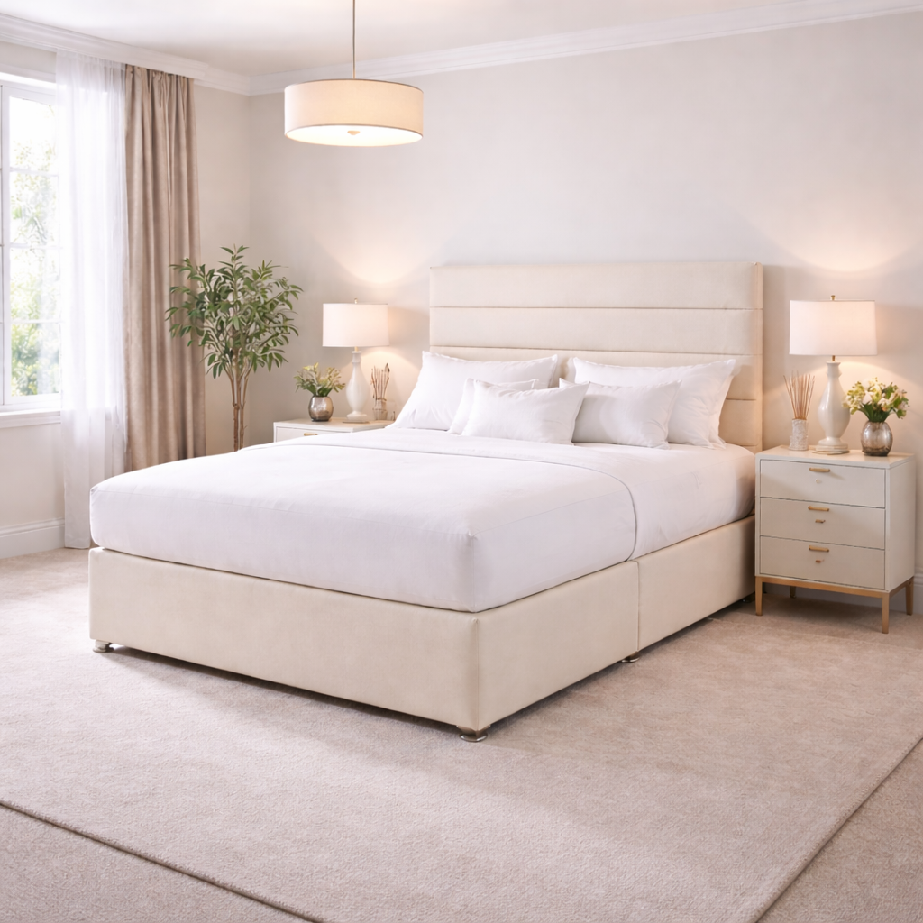 2026 Marbella storage divan bed with optional drawers - Nimbus Beds