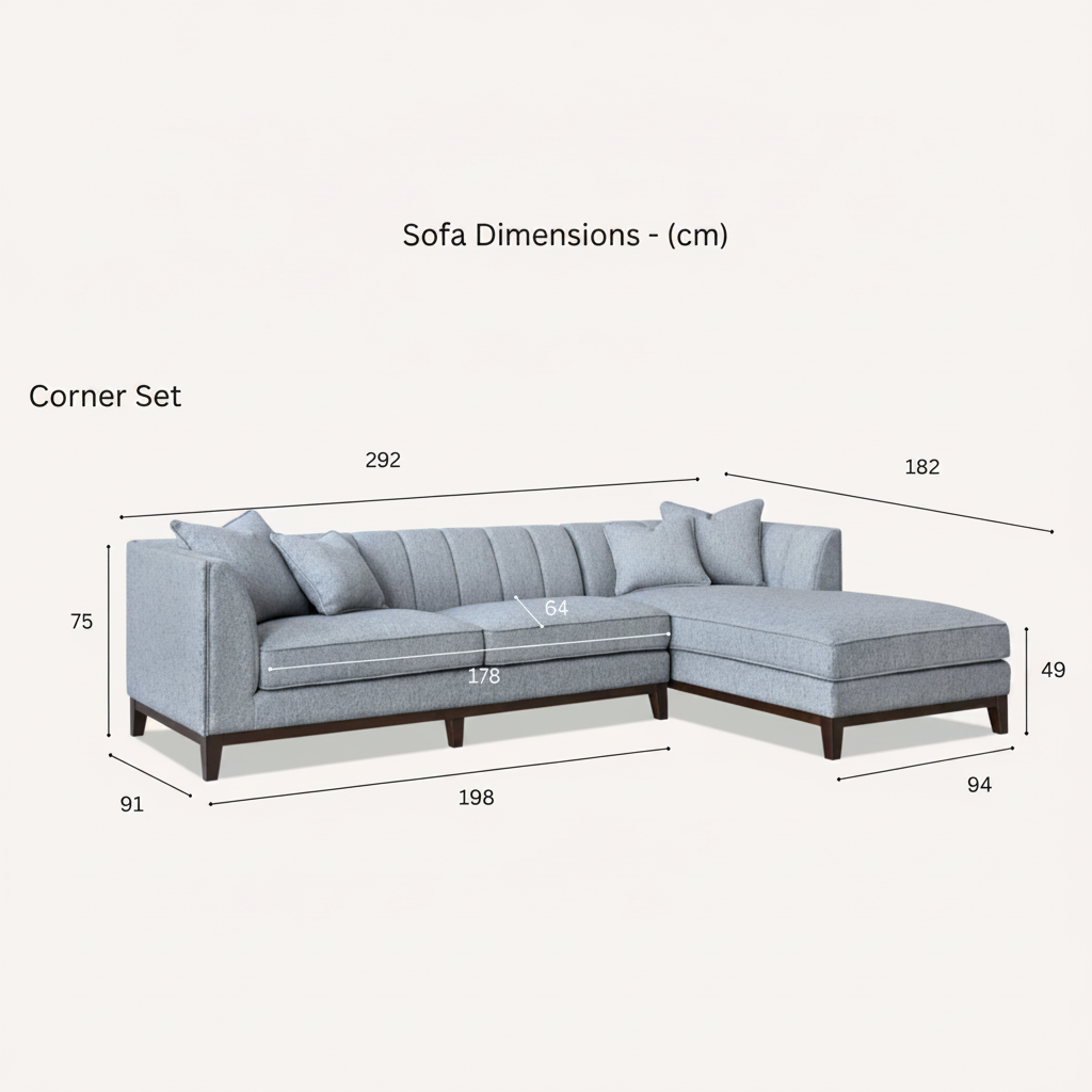 2026 Alba Corner Sofa - Right Hand - Dolphin Boucle - Nimbus Beds