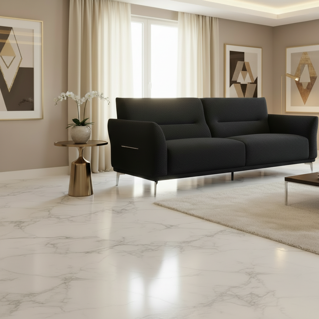 2026 Athens 3 Seater Sofa - Black Lux Boucle - Nimbus Beds