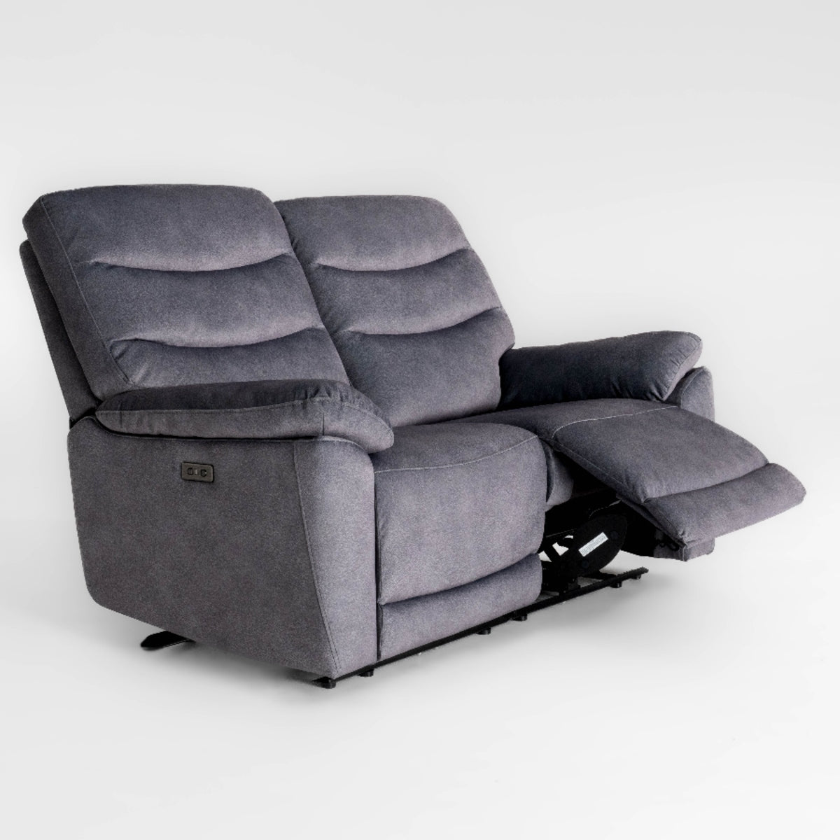 Theodore 3 Seater, 2 Seater & Chair Sofa In Midnight Black