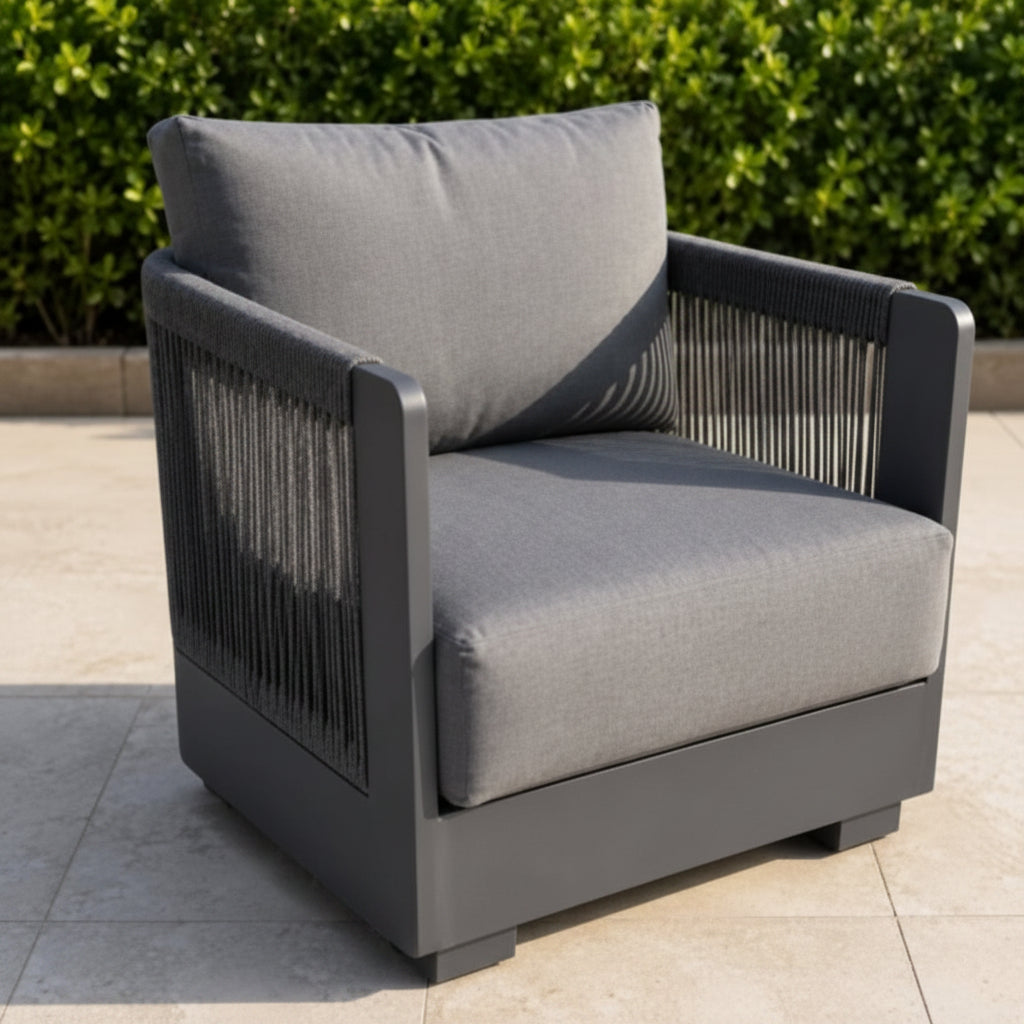 2026 ALUXO® Ares Outdoor Lounge Set - Onyx - 5 Seater