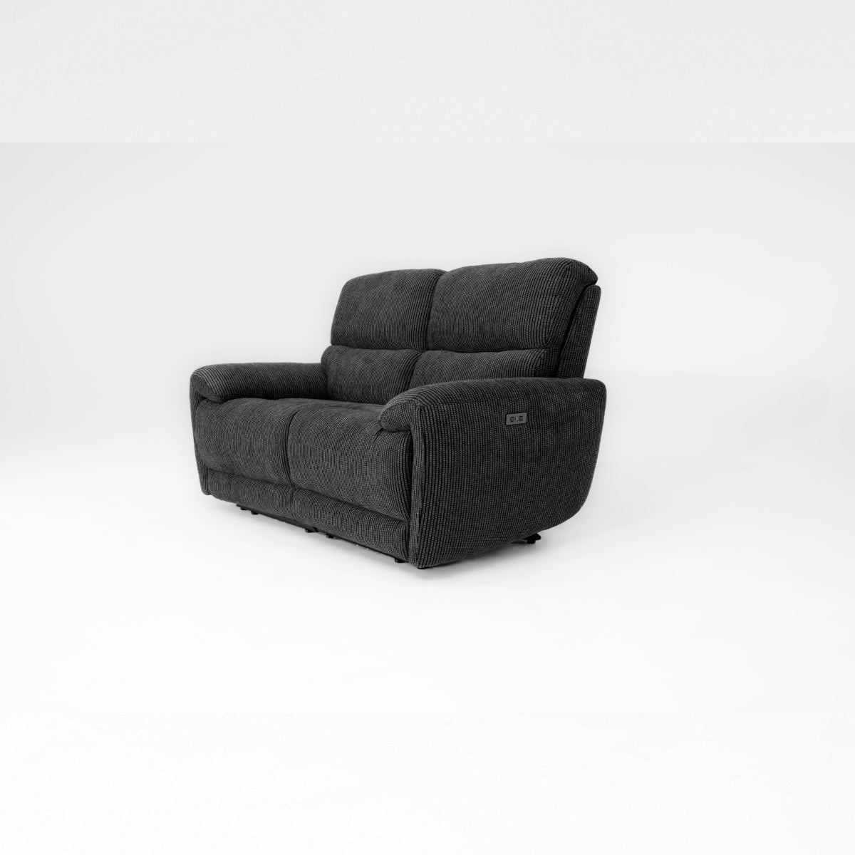 Carrie 3 Seater, 2 Seater & Chair Sofa In Midnight Black
