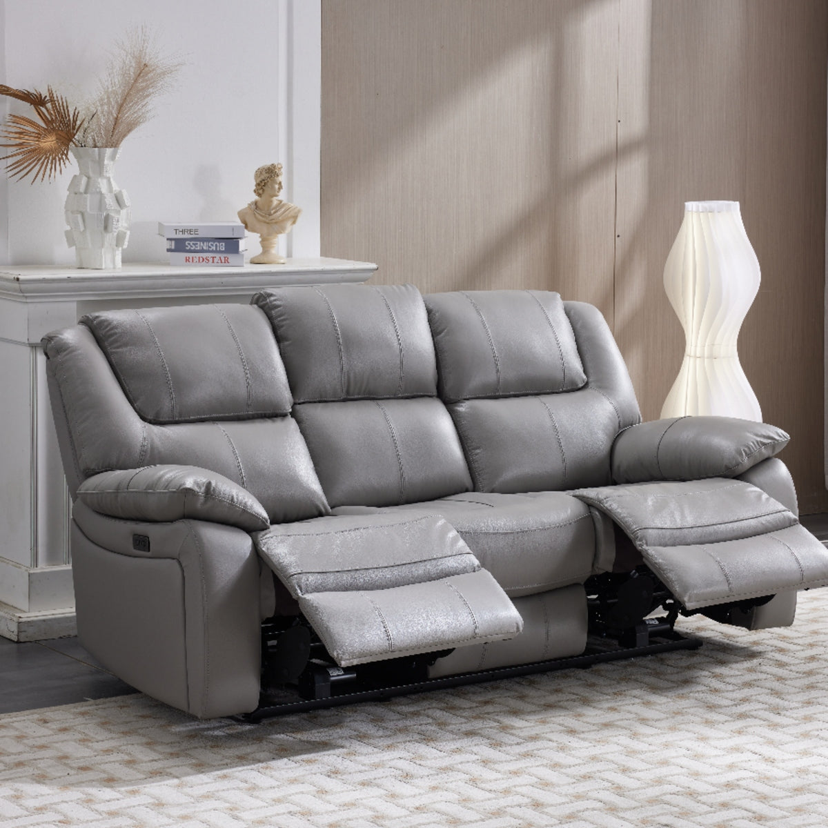 Kylie 3 Seater, 2 Seater & Chair Sofa In Pisa Grey