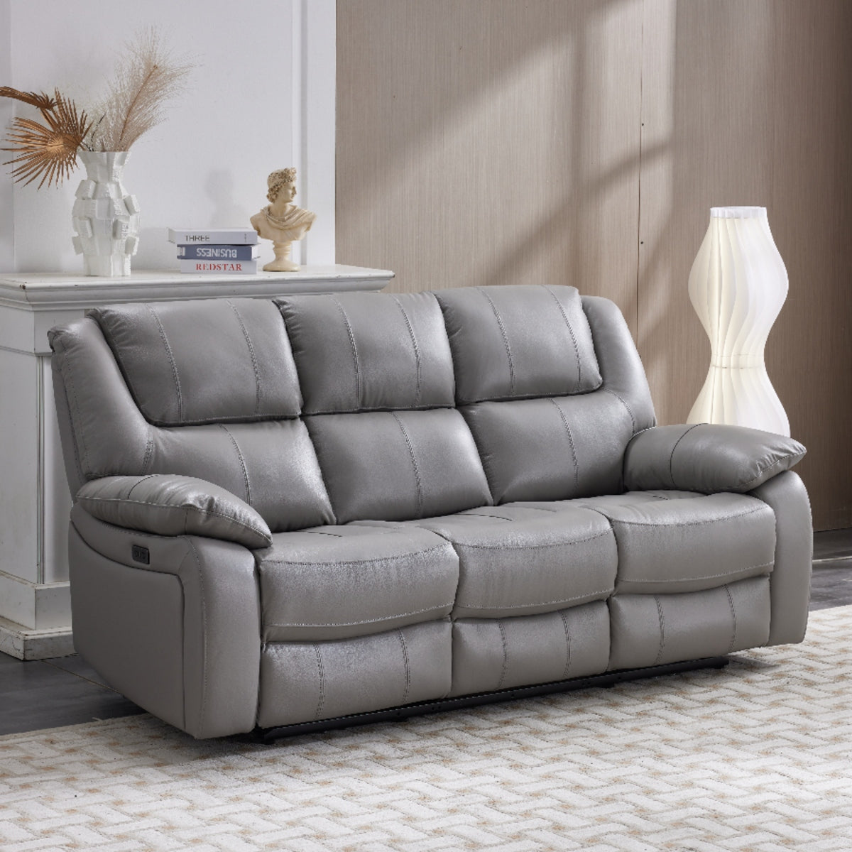 Kylie 3 Seater, 2 Seater & Chair Sofa In Pisa Grey