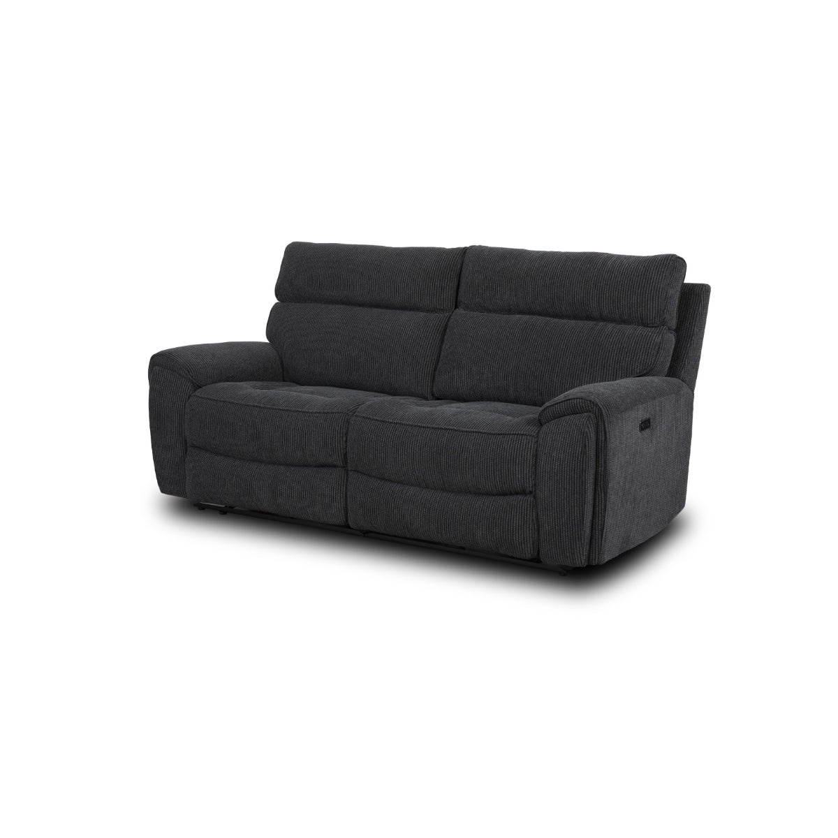 Arianna 3 Seater, 2 Seater & Chair Sofa In Midnight Black