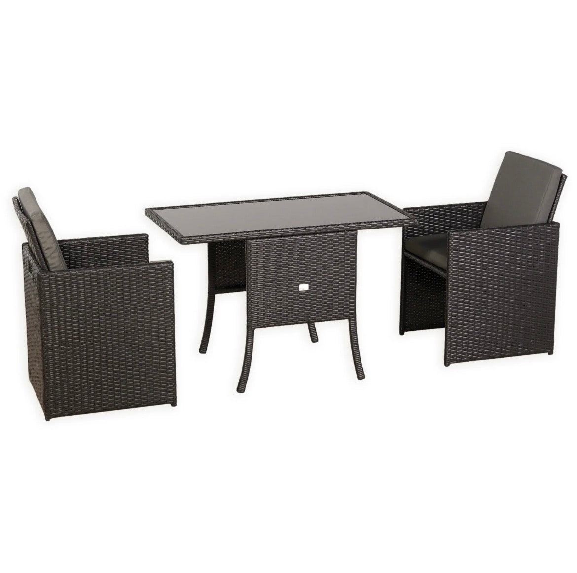 2026 Balcony & Terrace Compact Bistro Table & 2 Chair Set