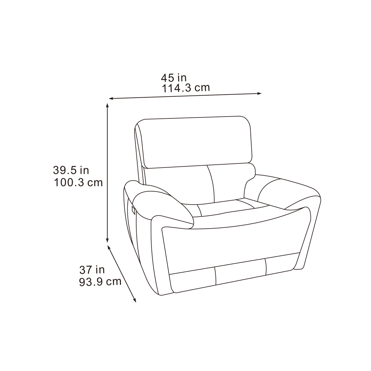 Carrie 3 Seater, 2 Seater & Chair Sofa In Midnight Black