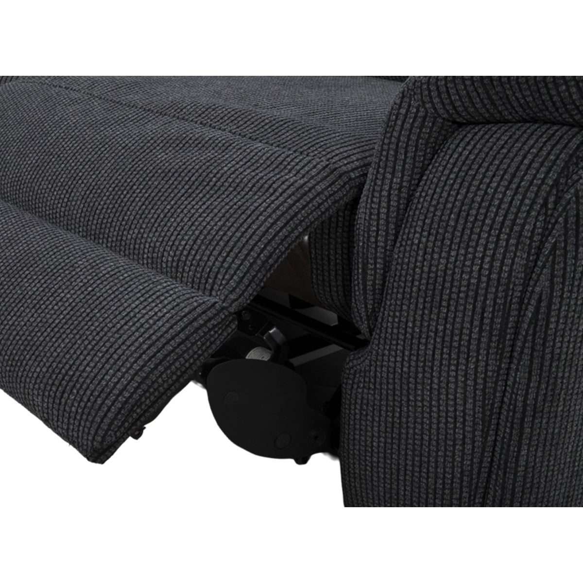 Mayenne Corner with Console & Chair Sofa In Midnight Black