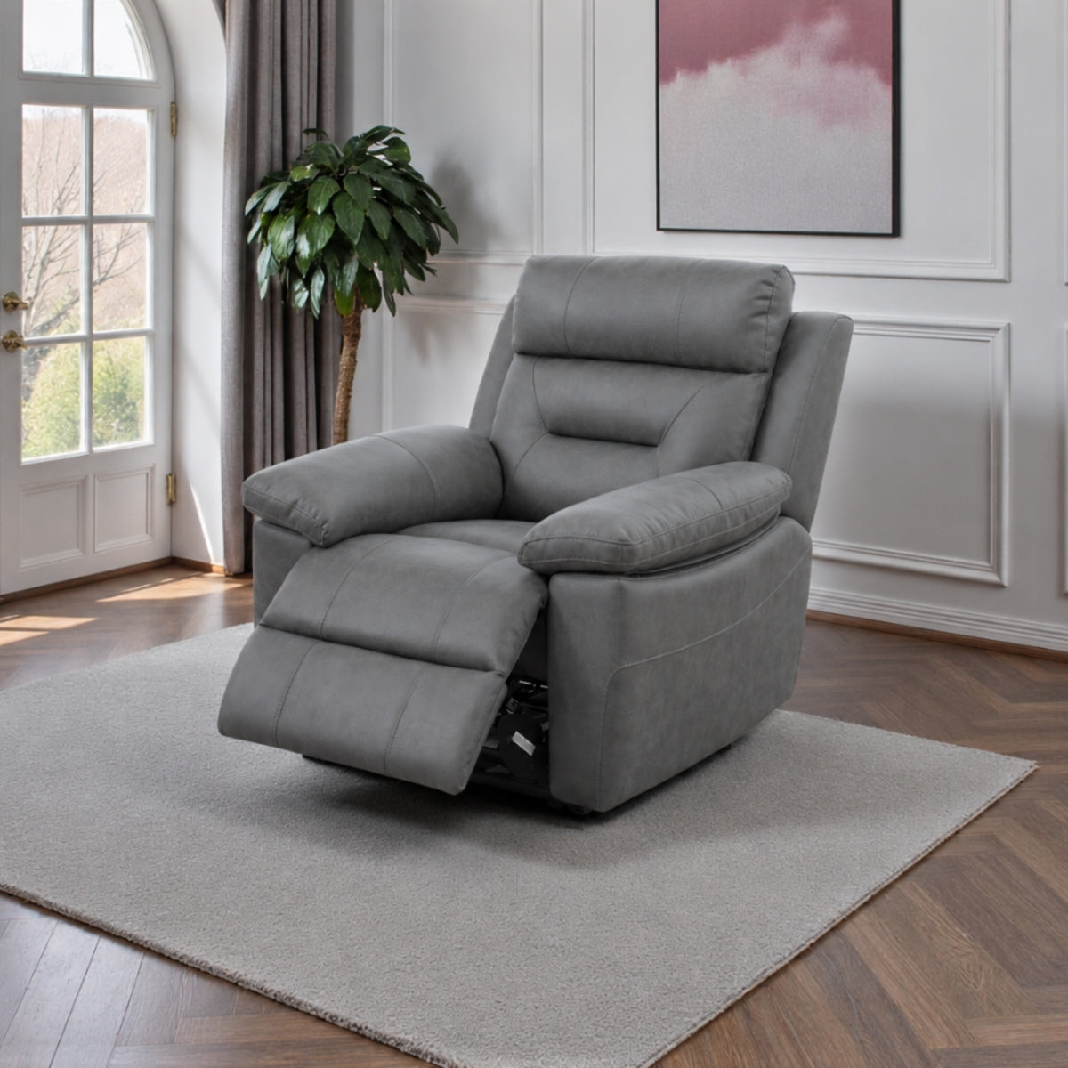 Leni Corner, 3 Seater, 2 Seater & Chair Sofa In Pisa Grey