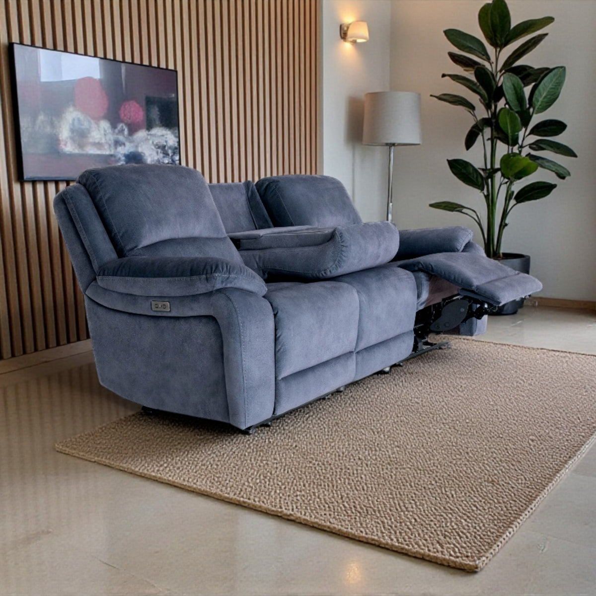 Belinda 3 Seater, 2 Seater & Chair Sofa In Ink