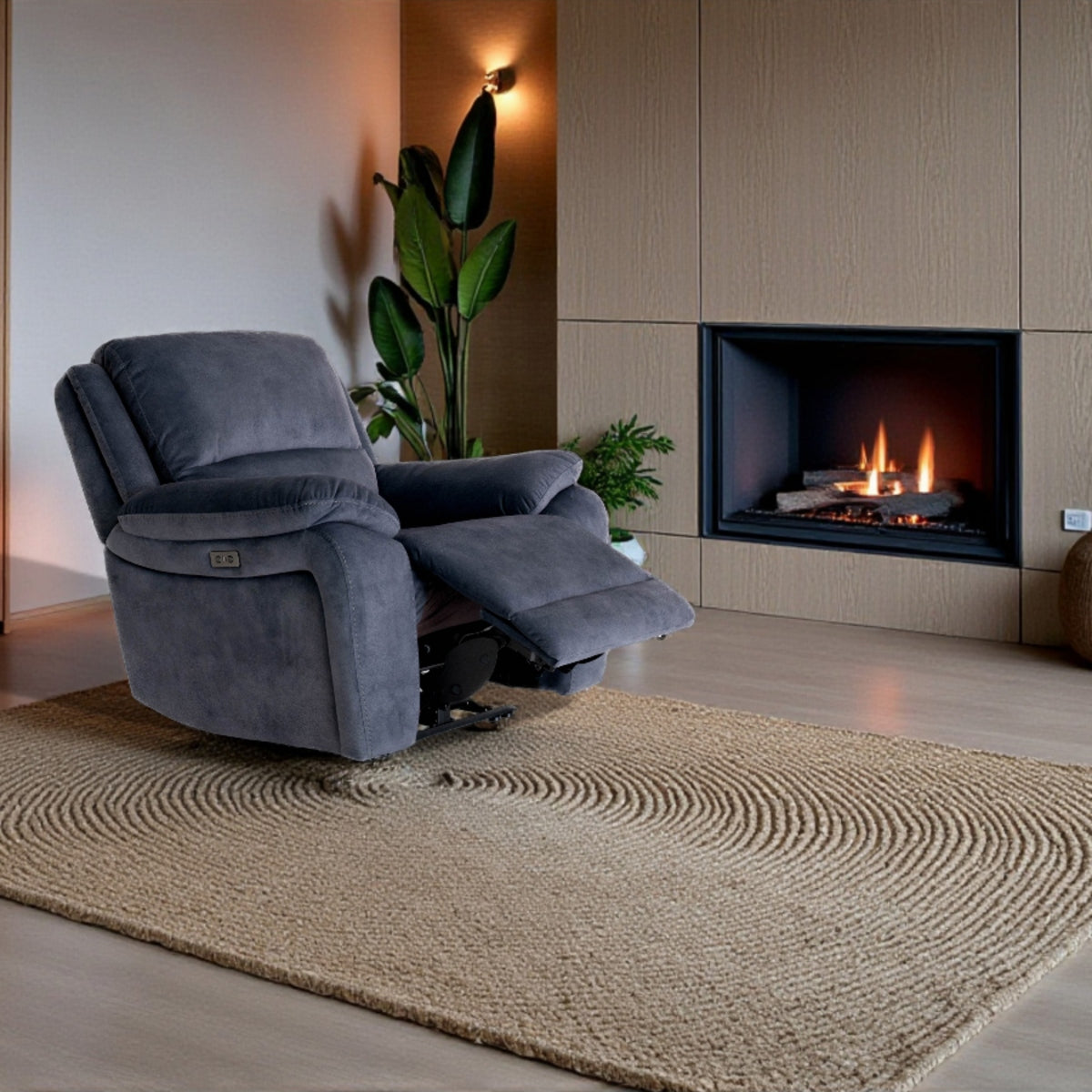 Belinda 3 Seater, 2 Seater & Chair Sofa In Ink