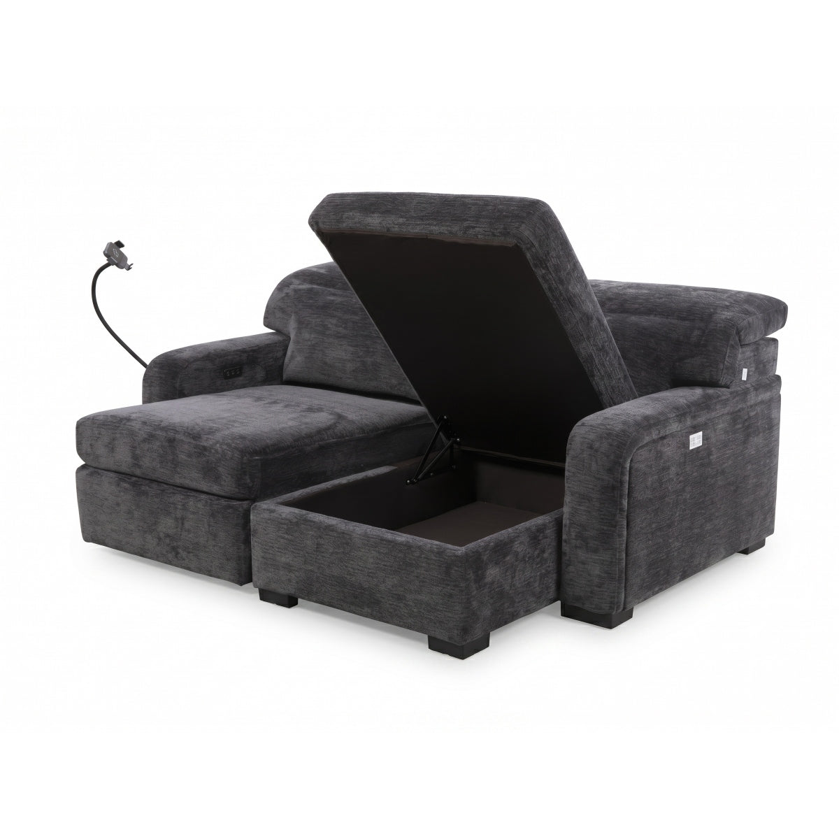 Gillian 2 Seater Sofa In Charcoal