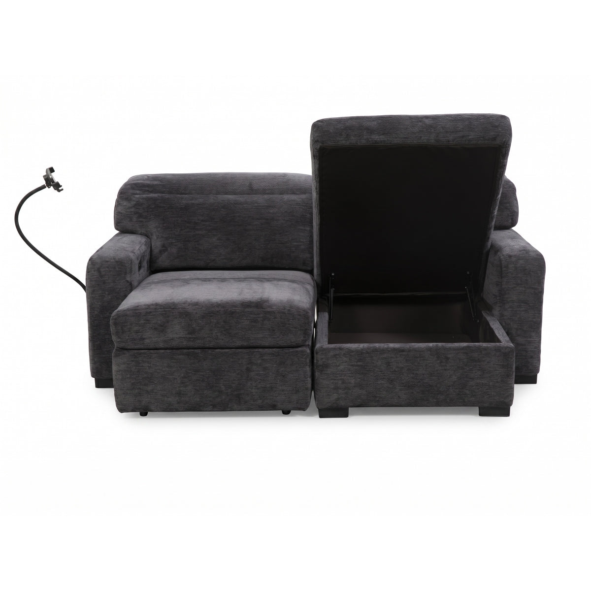 Gillian 2 Seater Sofa In Charcoal