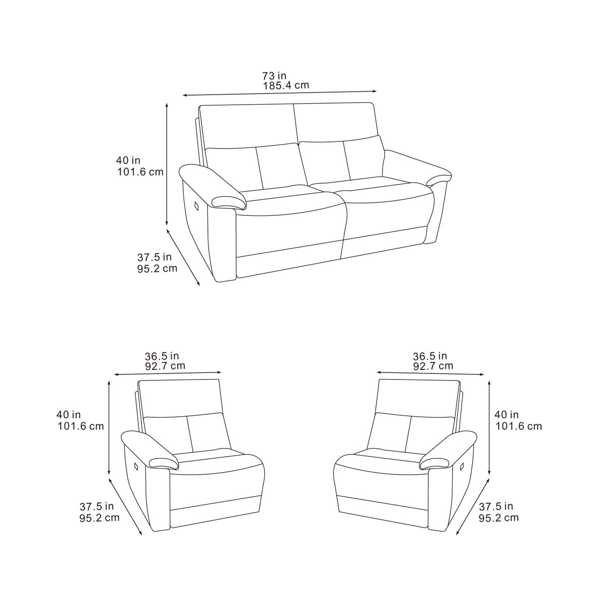 Kyla 3 Seater, 2 Seater & Chair Sofa In Lucie Dove