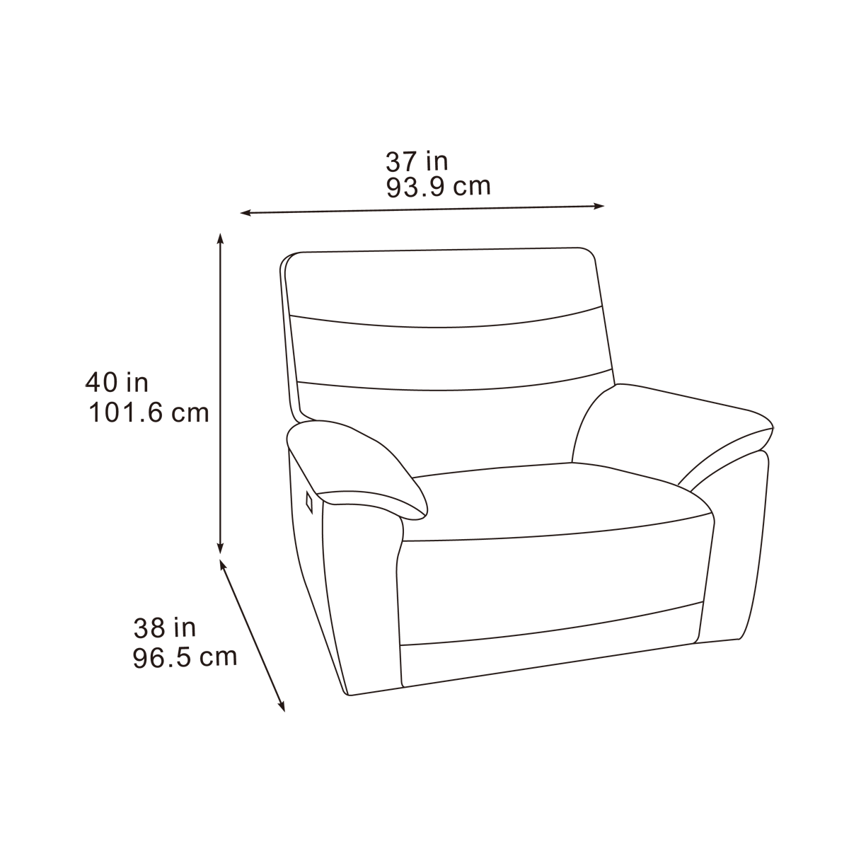 Theodore 3 Seater, 2 Seater & Chair Sofa In Midnight Black