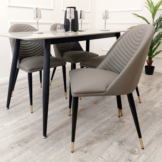 2026 Alba Dining Chair in Leather