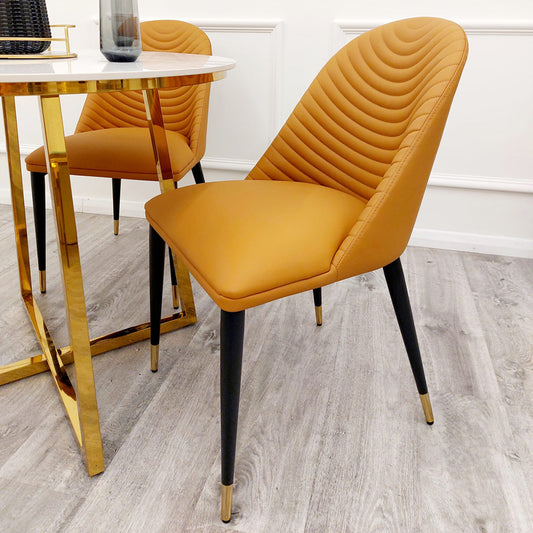 2026 Alba Dining Chair in Tan