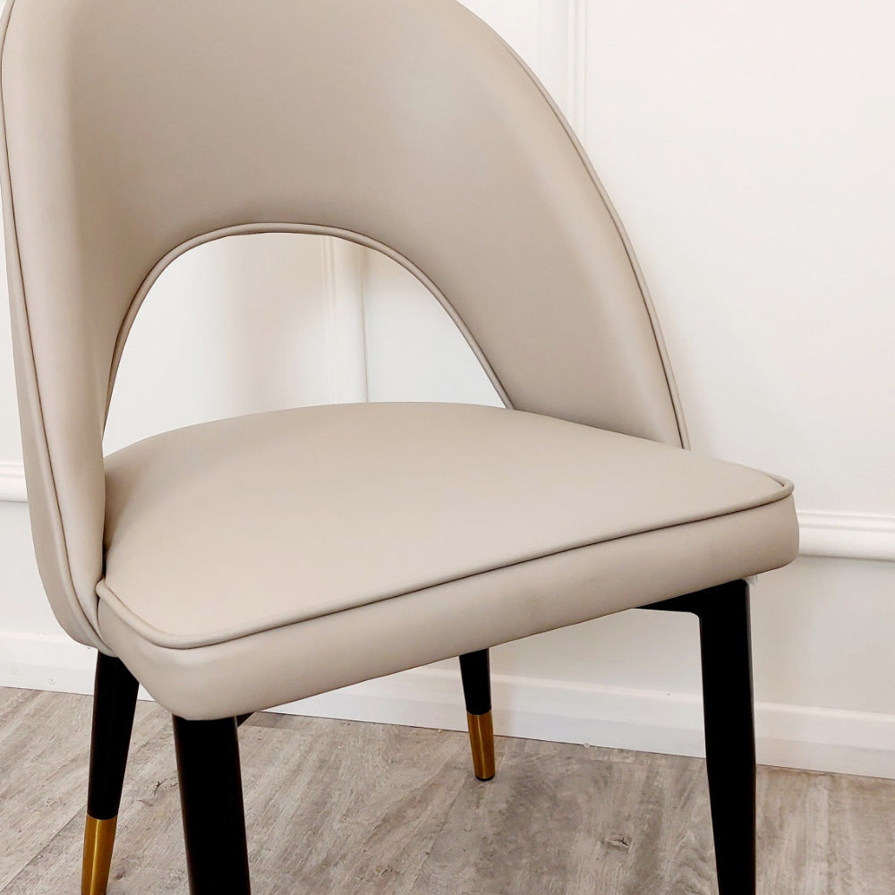 2026 Astra Dining Chair in  Beige Velvet