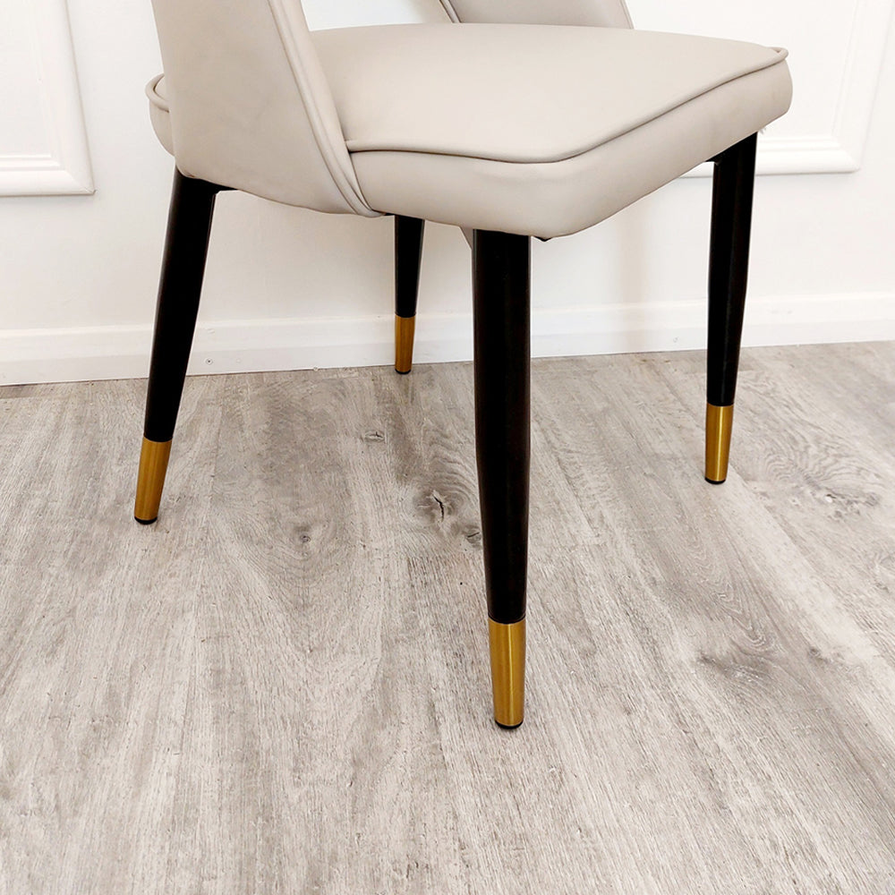 2026 Astra Dining Chair in  Beige Velvet