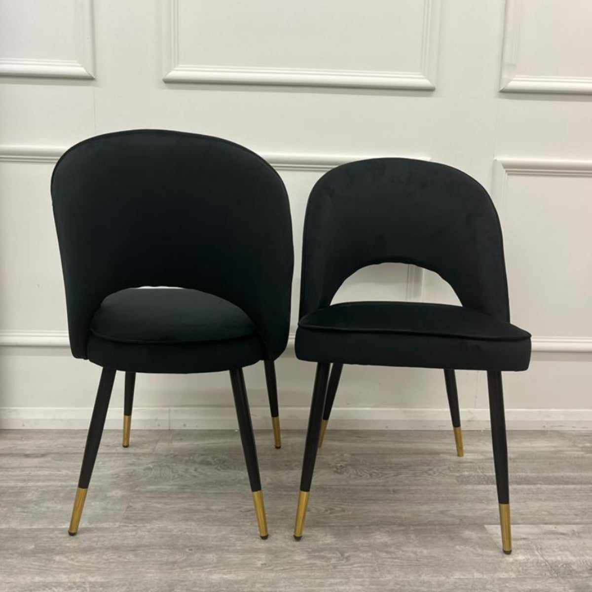 2026 Astra Dining Chair in  Black Velvet