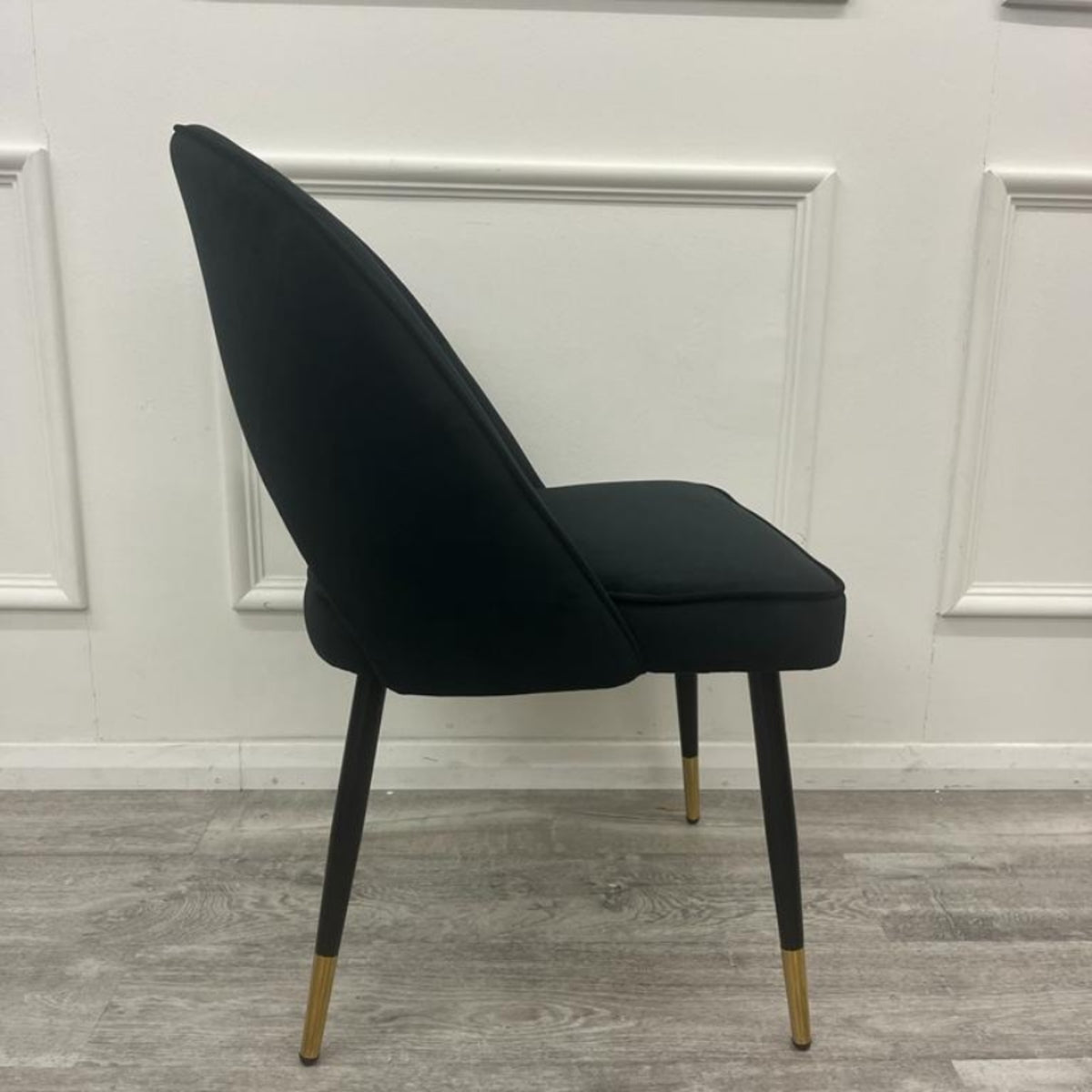 2026 Astra Dining Chair in  Black Velvet