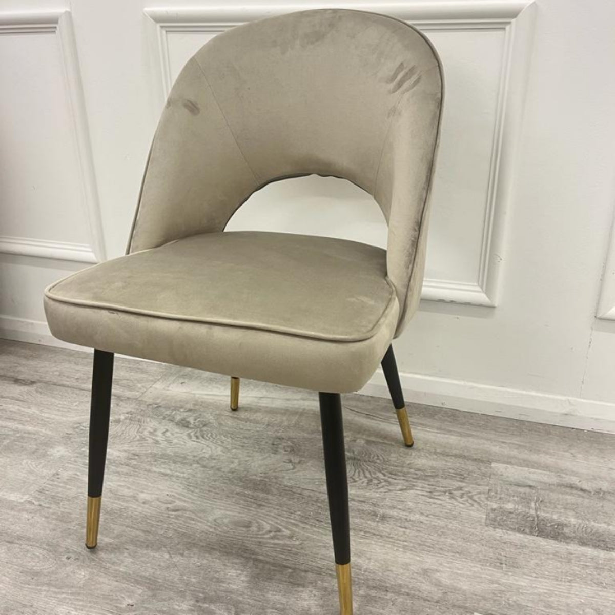 2026 Astra Dining Chair in  Champagne Velvet